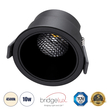 GLOBOSTAR® PLUTO-M 60256 Χωνευτό Downlight Σποτ με Honeycomb Anti Glare Reflector LED 10W 1300lm 38° AC 220-240V IP20 Φυσικό Λευκό 4500K - Bridgelux COB Chip & TÜV SÜD Driver - Μαύρο Ματ - Μ8.4 x Π8.4 x Υ5.9cm / Q7.5cm - 5 Χρόνια Εγγύηση