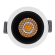 GLOBOSTAR® PLUTO-S 60246 Χωνευτό Downlight Σποτ με Honeycomb Anti Glare Reflector LED 7W 910lm 38° AC 220-240V IP20 Φυσικό Λευκό 4500K - Bridgelux COB Chip & TÜV SÜD Driver - Λευκό & Μαύρο Ματ - Μ6.4 x Π6.4 x Υ4.9cm / Q5.5cm - 5 Χρόνια Εγγύηση