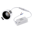 GLOBOSTAR® PLUTO-S 60246 Χωνευτό Downlight Σποτ με Honeycomb Anti Glare Reflector LED 7W 910lm 38° AC 220-240V IP20 Φυσικό Λευκό 4500K - Bridgelux COB Chip & TÜV SÜD Driver - Λευκό & Μαύρο Ματ - Μ6.4 x Π6.4 x Υ4.9cm / Q5.5cm - 5 Χρόνια Εγγύηση