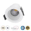 GLOBOSTAR® PLUTO-S 60248 Χωνευτό Downlight Σποτ με Honeycomb Anti Glare Reflector LED 7W 910lm 38° AC 220-240V IP20 Φυσικό Λευκό 4500K - Bridgelux COB Chip & TÜV SÜD Driver - Λευκό Ματ - Μ6.4 x Π6.4 x Υ4.9cm / Q5.5cm - 5 Χρόνια Εγγύηση