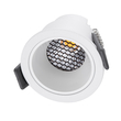 GLOBOSTAR® PLUTO-S 60248 Χωνευτό Downlight Σποτ με Honeycomb Anti Glare Reflector LED 7W 910lm 38° AC 220-240V IP20 Φυσικό Λευκό 4500K - Bridgelux COB Chip & TÜV SÜD Driver - Λευκό Ματ - Μ6.4 x Π6.4 x Υ4.9cm / Q5.5cm - 5 Χρόνια Εγγύηση