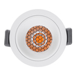 GLOBOSTAR® PLUTO-S 60249 Χωνευτό Downlight Σποτ με Honeycomb Anti Glare Reflector LED 7W 875lm 38° AC 220-240V IP20 Θερμό Λευκό 2700K - Bridgelux COB Chip & TÜV SÜD Driver - Λευκό Ματ - Μ6.4 x Π6.4 x Υ4.9cm / Q5.5cm - 5 Χρόνια Εγγύηση