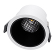 GLOBOSTAR® PLUTO-M 60252 Χωνευτό Downlight Σποτ με Honeycomb Anti Glare Reflector LED 10W 1300lm 38° AC 220-240V IP20 Φυσικό Λευκό 4500K - Bridgelux COB Chip & TÜV SÜD Driver - Λευκό & Μαύρο Ματ - Μ8.4 x Π8.4 x Υ5.9cm / Q7.5cm - 5 Χρόνια Εγγύηση