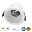 GLOBOSTAR® PLUTO-M 60254 Χωνευτό Downlight Σποτ με Honeycomb Anti Glare Reflector LED 10W 1300lm 38° AC 220-240V IP20 Φυσικό Λευκό 4500K - Bridgelux COB Chip & TÜV SÜD Driver - Λευκό Ματ - Μ8.4 x Π8.4 x Υ5.9cm / Q7.5cm - 5 Χρόνια Εγγύηση