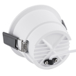 GLOBOSTAR® PLUTO-M 60254 Χωνευτό Downlight Σποτ με Honeycomb Anti Glare Reflector LED 10W 1300lm 38° AC 220-240V IP20 Φυσικό Λευκό 4500K - Bridgelux COB Chip & TÜV SÜD Driver - Λευκό Ματ - Μ8.4 x Π8.4 x Υ5.9cm / Q7.5cm - 5 Χρόνια Εγγύηση