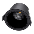 GLOBOSTAR® PLUTO-M 60257 Χωνευτό Downlight Σποτ με Honeycomb Anti Glare Reflector LED 10W 1250lm 38° AC 220-240V IP20 Θερμό Λευκό 2700K - Bridgelux COB Chip & TÜV SÜD Driver - Μαύρο Ματ - Μ8.4 x Π8.4 x Υ5.9cm / Q7.5cm - 5 Χρόνια Εγγύηση