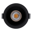 GLOBOSTAR® PLUTO-M 60257 Χωνευτό Downlight Σποτ με Honeycomb Anti Glare Reflector LED 10W 1250lm 38° AC 220-240V IP20 Θερμό Λευκό 2700K - Bridgelux COB Chip & TÜV SÜD Driver - Μαύρο Ματ - Μ8.4 x Π8.4 x Υ5.9cm / Q7.5cm - 5 Χρόνια Εγγύηση
