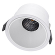GLOBOSTAR® PLUTO-B 60261 Χωνευτό Downlight Σποτ με Honeycomb Anti Glare Reflector LED 15W 1875lm 38° AC 220-240V IP20 Θερμό Λευκό 2700K - Bridgelux COB Chip & TÜV SÜD Driver - Λευκό Ματ - Μ10.4 x Π10.4 x Υ6.5cm / Q9.5cm - 5 Χρόνια Εγγύηση