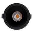GLOBOSTAR® PLUTO-B 60263 Χωνευτό Downlight Σποτ με Honeycomb Anti Glare Reflector LED 15W 1875lm 38° AC 220-240V IP20 Θερμό Λευκό 2700K - Bridgelux COB Chip & TÜV SÜD Driver - Μαύρο Ματ - Μ10.4 x Π10.4 x Υ6.5cm / Q9.5cm - 5 Χρόνια Εγγύηση