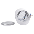 GLOBOSTAR® OMEGA-S 60298 Κινούμενο Downlight Σποτ LED 12W 1560lm 36° AC 220-240V IP20 Φυσικό Λευκό 4500K - Bridgelux COB Chip & TÜV SÜD Driver - Λευκό Ματ - Μ10 x Π10 x Υ10.5cm - 5 Χρόνια Εγγύηση