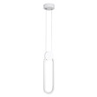 GLOBOSTAR® ILDI 61089 Μοντέρνο Κρεμαστό Φωτιστικό Οροφής LED 12W 1440lm 300° AC 220-240V IP20 Ρυθμιζόμενο Λευκό CCT με On/Off 2700K/4500K/6000K - Lumileds SMD Chip - Λευκό Ματ - Μ10 x Π2.3 x Υ38cm - 3 Χρόνια Εγγύηση
