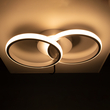 GLOBOSTAR® CORA 61059 Μοντέρνο Φωτιστικό Οροφής LED 18W 2160lm 300° AC 220-240V IP20 Ρυθμιζόμενο Λευκό CCT με On/Off 2700K/4500K/6000K - Lumileds SMD Chip - Λευκό Ματ - Μ36 x Π20.5 x Υ7cm - 3 Χρόνια Εγγύηση