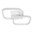 GLOBOSTAR® NORA 61062 Μοντέρνο Φωτιστικό Οροφής LED 22W 2640lm 300° AC 220-240V IP20 Ρυθμιζόμενο Λευκό CCT με On/Off 2700K/4500K/6000K - Lumileds SMD Chip - Λευκό Ματ - Μ40 x Π24 x Υ7cm - 3 Χρόνια Εγγύηση