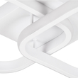 GLOBOSTAR® NORA 61062 Μοντέρνο Φωτιστικό Οροφής LED 22W 2640lm 300° AC 220-240V IP20 Ρυθμιζόμενο Λευκό CCT με On/Off 2700K/4500K/6000K - Lumileds SMD Chip - Λευκό Ματ - Μ40 x Π24 x Υ7cm - 3 Χρόνια Εγγύηση