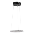 GLOBOSTAR® DIAMOND 61126 Μοντέρνο Κρεμαστό Φωτιστικό Οροφής LED 20W 2356lm 360° AC 220-240V IP20 Ρυθμιζόμενο Λευκό CCT με Χειριστήριο από 2700K έως 6000K Dimmable - Lumileds SMD Chip - Μαύρο Ματ - Μ25 x Π25 x Υ3cm - 3 Χρόνια Εγγύηση