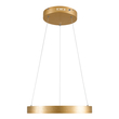 GLOBOSTAR® NEMESIS 61157 Μοντέρνο Κρεμαστό Φωτιστικό Οροφής LED 30W 3513lm 360° AC 220-240V IP20 Ρυθμιζόμενο Λευκό CCT με Χειριστήριο από 2700K έως 6000K Dimmable - Lumileds SMD Chip - Χρυσό Βούρτσας - Μ40 x Π40 x Υ4cm - 3 Χρόνια Εγγύηση