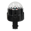 GloboStar® 79601-1 LED Party Disco Μπάλα με Περιστρεφόμενα Φωτορυθμικά Εφέ Πολύχρωμη RGB 15W με Sound Control Activated Εφέ και με Ασύρματο Χειριστήριο AC 230V IP20 Μ11 x Π8.6 x Υ13cm