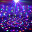 GloboStar® 79601-1 LED Party Disco Μπάλα με Περιστρεφόμενα Φωτορυθμικά Εφέ Πολύχρωμη RGB 15W με Sound Control Activated Εφέ και με Ασύρματο Χειριστήριο AC 230V IP20 Μ11 x Π8.6 x Υ13cm