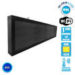 GLOBOSTAR® DISPLAY 90283 Κυλιόμενη Ψηφιακή Επιγραφή 160x32cm P10 Μονής Όψης LED AC 220-240V Αδιάβροχο IP65 Μπλε - WiFi Control μέσω FK APP - Αισθητήρας Θερμοκρασίας & Υγρασίας - Μ168 x Π9 x Υ40cm - 2 Χρόνια Εγγύηση