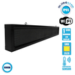 GLOBOSTAR® DISPLAY 90260 Κυλιόμενη Ψηφιακή Επιγραφή P10 Μονής Όψης LED AC 220-240V Αδιάβροχο IP54 Ψυχρό Λευκό 6000K - WiFi Control μέσω FK APP - Αισθητήρας Θερμοκρασίας & Υγρασίας - Μ168 x Π9 x Υ24cm - 2 Χρόνια Εγγύηση
