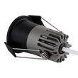 GLOBOSTAR® MICRO-S 60238 Χωνευτό Downlight Σποτ LED 5W 650lm 38° AC 220-240V IP20 Φυσικό Λευκό 4500K - Bridgelux COB Chip & TÜV SÜD Driver - Μαύρο Ματ - Μ4 x Π4 x Υ5.9cm / Q3.5cm - 5 Χρόνια Εγγύηση