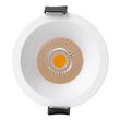 GLOBOSTAR® MICRO-B 60243 Χωνευτό Downlight Σποτ LED 7W 875lm 38° AC 220-240V IP20 Θερμό Λευκό 2700K - Bridgelux COB Chip & TÜV SÜD Driver - Λευκό Ματ - Μ6 x Π6 x Υ7.8cm / Q5cm - 5 Χρόνια Εγγύηση