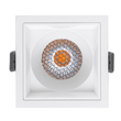 GLOBOSTAR® PLUTO-M 60273 Χωνευτό Downlight Σποτ με Honeycomb Anti Glare Reflector LED 10W 1250lm 38° AC 220-240V IP20 Θερμό Λευκό 2700K - Bridgelux COB Chip & TÜV SÜD Driver - Λευκό Ματ - Μ8.4 x Π8.4 x Υ5.9cm / Q7.5 x 7.5cm - 5 Χρόνια Εγγύηση
