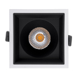 GLOBOSTAR® PLUTO-B 60276 Χωνευτό Downlight Σποτ με Honeycomb Anti Glare Reflector LED 15W 1950lm 38° AC 220-240V IP20 Φυσικό Λευκό 4500K - Bridgelux COB Chip & TÜV SÜD Driver - Λευκό & Μαύρο Ματ - Μ10.4 x Π10.4 x Υ6.5cm / Q9.5 x 9.5cm - 5 Χρόνια Εγγύηση