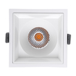 GLOBOSTAR® PLUTO-B 60279 Χωνευτό Downlight Σποτ με Honeycomb Anti Glare Reflector LED 15W 1875lm 38° AC 220-240V IP20 Θερμό Λευκό 2700K - Bridgelux COB Chip & TÜV SÜD Driver - Λευκό Ματ - Μ10.4 x Π10.4 x Υ6.5cm / Q9.5 x 9.5cm - 5 Χρόνια Εγγύηση