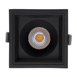 GLOBOSTAR® PLUTO-B 60280 Χωνευτό Downlight Σποτ με Honeycomb Anti Glare Reflector LED 15W 1950lm 38° AC 220-240V IP20 Φυσικό Λευκό 4500K - Bridgelux COB Chip & TÜV SÜD Driver - Μαύρο Ματ - Μ10.4 x Π10.4 x Υ6.5cm / Q9.5 x 9.5cm - 5 Χρόνια Εγγύηση