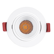 GLOBOSTAR® LEO-R 60284 Χωνευτό Κινούμενο Downlight Σποτ με Honeycomb Anti Glare Reflector LED 10W 1300lm 38° AC 220-240V IP20 Φυσικό Λευκό 4500K - Bridgelux COB Chip & TÜV SÜD Driver - Λευκό Ματ - Μ8.5 x Π8.5 x Υ6.6cm / Q7.5cm - 5 Χρόνια Εγγύηση