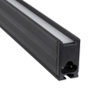GloboStar® MARKET 61021-P Γραμμικό Κρεμαστό Φωτιστικό Linear LED 18W 2200lm 60° AC 220-240V Μ120 x Π2 x Υ4cm Φυσικό Λευκό 4500K - Μαύρο - 3 Years Warranty