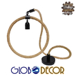 GLOBOSTAR® MALVERN 10001239 Vintage Κρεμαστό Φωτιστικό Οροφής με Ντουί 1 x E27 AC 220-240V IP20 - Μαύρο & Μπεζ - Μ34 x Π22 x Υ34cm