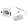 GLOBOSTAR® PLUTO-S 60267 Χωνευτό Downlight Σποτ με Honeycomb Anti Glare Reflector LED 7W 875lm 38° AC 220-240V IP20 Θερμό Λευκό 2700K - Bridgelux COB Chip & TÜV SÜD Driver - Λευκό Ματ - Μ6.4 x Π6.4 x Υ4.9cm / Q5.5 x 5.5cm - 5 Χρόνια Εγγύηση