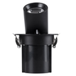GLOBOSTAR® VIRGO-S 60305 Χωνευτό Κινούμενο Downlight Σποτ LED 7W 875lm 36° AC 220-240V IP20 Θερμό Λευκό 2700K - Bridgelux COB Chip & TÜV SÜD Driver - Μαύρο Ματ - Μ9 x Π9 x Υ9cm / Q7.8cm - 5 Χρόνια Εγγύηση