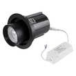 GLOBOSTAR® VIRGO-B 60312 Χωνευτό Κινούμενο Downlight Σποτ LED 20W 2600lm 36° AC 220-240V IP20 Φυσικό Λευκό 4500K - Bridgelux COB Chip & TÜV SÜD Driver - Μαύρο Ματ - Μ13.5 x Π13.5 x Υ14cm / Q11.5cm - 5 Χρόνια Εγγύηση