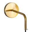 GLOBOSTAR® VIENNA 00923 Μοντέρνο Φωτιστικό Τοίχου - Απλίκα με Ντουί 1 x E27 AC 220-240V IP20 - Χρυσό & Μαύρο Φιμέ - Μ25 x Π23 x Υ27cm