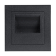 GLOBOSTAR® STEP-MINA 90625 Χωνευτό Αρχιτεκτονικό Φωτιστικό Διαδρόμου/Σκαλοπατιού LED 3W 330lm 30° DC 24V Αδιάβροχο IP65 Θερμό Λευκό 2700K Dimmable - Μαύρο - Μ8.3 x Π8.3 x Υ5cm / Q6.6cm - 3 Χρόνια Εγγύηση