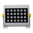 GLOBOSTAR® FLOODHENA 90638 Προβολέας Σποτ Wall Washer LED 24W 2160lm 30° AC 220-240V Αδιάβροχο IP65 Θερμό Λευκό 2700K - Bridgelux SMD Chip - Γκρι Ανθρακί - Μ22.5 x Π6 x Υ16.5cm - 3 Χρόνια Εγγύηση