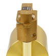 GLOBOSTAR® LEO 60357 Κινούμενο Φωτιστικό Σποτ Ράγας με Ντουί 1 x GU10 AC 220-240V IP20 - Χρυσό Πλατίνα - Μ6 x Π6 x Υ19cm