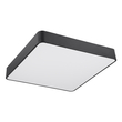 GLOBOSTAR® KAMALA 61208-P Μοντέρνο Κρεμαστό Φωτιστικό Οροφής LED 75W 8625lm 120° AC 220-240V IP20 Ρυθμιζόμενο Λευκό CCT με Χειριστήριο από 2700K έως 6000K Dimmable - Lumileds SMD Chip - Μαύρο Ματ - Μ60 x Π60 x Υ8cm - 3 Χρόνια Εγγύηση