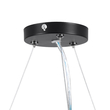 GLOBOSTAR® KAMALA 61208-P Μοντέρνο Κρεμαστό Φωτιστικό Οροφής LED 75W 8625lm 120° AC 220-240V IP20 Ρυθμιζόμενο Λευκό CCT με Χειριστήριο από 2700K έως 6000K Dimmable - Lumileds SMD Chip - Μαύρο Ματ - Μ60 x Π60 x Υ8cm - 3 Χρόνια Εγγύηση