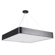 GLOBOSTAR® KAMALA 61208-P Μοντέρνο Κρεμαστό Φωτιστικό Οροφής LED 75W 8625lm 120° AC 220-240V IP20 Ρυθμιζόμενο Λευκό CCT με Χειριστήριο από 2700K έως 6000K Dimmable - Lumileds SMD Chip - Μαύρο Ματ - Μ60 x Π60 x Υ8cm - 3 Χρόνια Εγγύηση
