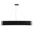 GLOBOSTAR® KAMALA 61208-P Μοντέρνο Κρεμαστό Φωτιστικό Οροφής LED 75W 8625lm 120° AC 220-240V IP20 Ρυθμιζόμενο Λευκό CCT με Χειριστήριο από 2700K έως 6000K Dimmable - Lumileds SMD Chip - Μαύρο Ματ - Μ60 x Π60 x Υ8cm - 3 Χρόνια Εγγύηση