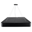 GLOBOSTAR® KAMALA 61208-P Μοντέρνο Κρεμαστό Φωτιστικό Οροφής LED 75W 8625lm 120° AC 220-240V IP20 Ρυθμιζόμενο Λευκό CCT με Χειριστήριο από 2700K έως 6000K Dimmable - Lumileds SMD Chip - Μαύρο Ματ - Μ60 x Π60 x Υ8cm - 3 Χρόνια Εγγύηση
