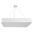 GLOBOSTAR® KAMALA 61209-S Μοντέρνο Φωτιστικό Οροφής LED 75W 8625lm 120° AC 220-240V IP20 Ρυθμιζόμενο Λευκό CCT με Χειριστήριο από 2700K έως 6000K Dimmable - Lumileds SMD Chip - Λευκό Ματ - Μ60 x Π60 x Υ8cm - 3 Χρόνια Εγγύηση