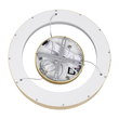 GLOBOSTAR® SALEM 61243 Μοντέρνο Κρεμαστό Φωτιστικό Οροφής LED 75W 8625lm 120° AC 220-240V IP20 Ρυθμιζόμενο Λευκό CCT με Χειριστήριο από 2700K έως 6000K Dimmable - Lumileds SMD Chip - Χρυσό - Μ45 x Π45 x Υ7cm - 3 Χρόνια Εγγύηση