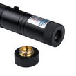 GloboStar® 78998 Φορητό Επαναφορτιζόμενο Laser Pointer 5mW Class 3 DOT Zoom με Extra Κεφαλή για Dot Effects με Μπαταρία 18650 Li-ion 4800mAh & Φορτιστή - UV 405nm Φ2.2 x Υ15cm