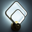 GLOBOSTAR® ANNA 61087 Μοντέρνο Φωτιστικό Τοίχου - Απλίκα LED 15W 1800lm 300° AC 220-240V IP20 Ρυθμιζόμενο Λευκό CCT με On/Off 2700K/4500K/6000K - Lumileds SMD Chip - Χρυσό Βούρτσας - Μ25 x Π8 x Υ30cm - 3 Χρόνια Εγγύηση