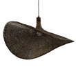 GLOBOSTAR® CUBA 01722 Boho Κρεμαστό Φωτιστικό Οροφής με Ντουί 1 x E27 AC 220-240V IP20 - Καφέ - Μ63 x Π63 x Υ32cm